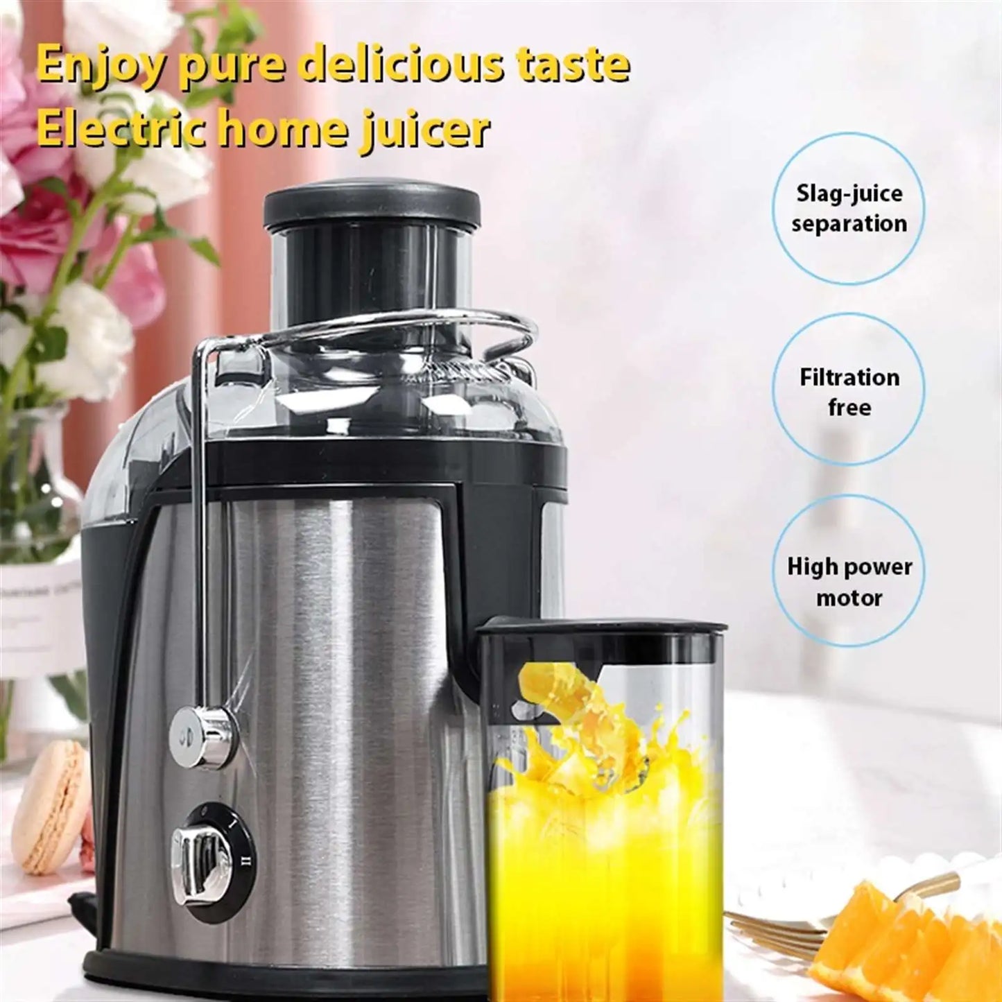 Electric Juicer 400W Stainless Steel Centrifugal