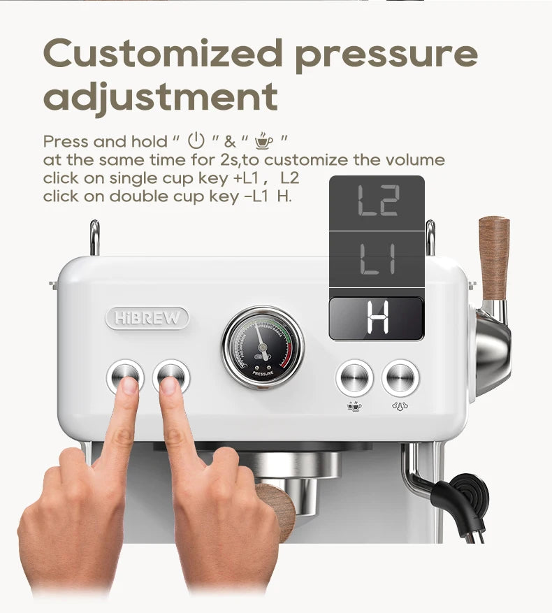 HiBREW Semi Automatic Espresso Coffee Machine