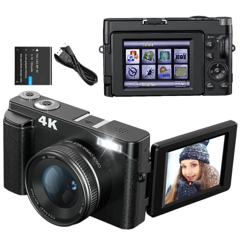 4K Digital Camera for Photography and Video Autofocus