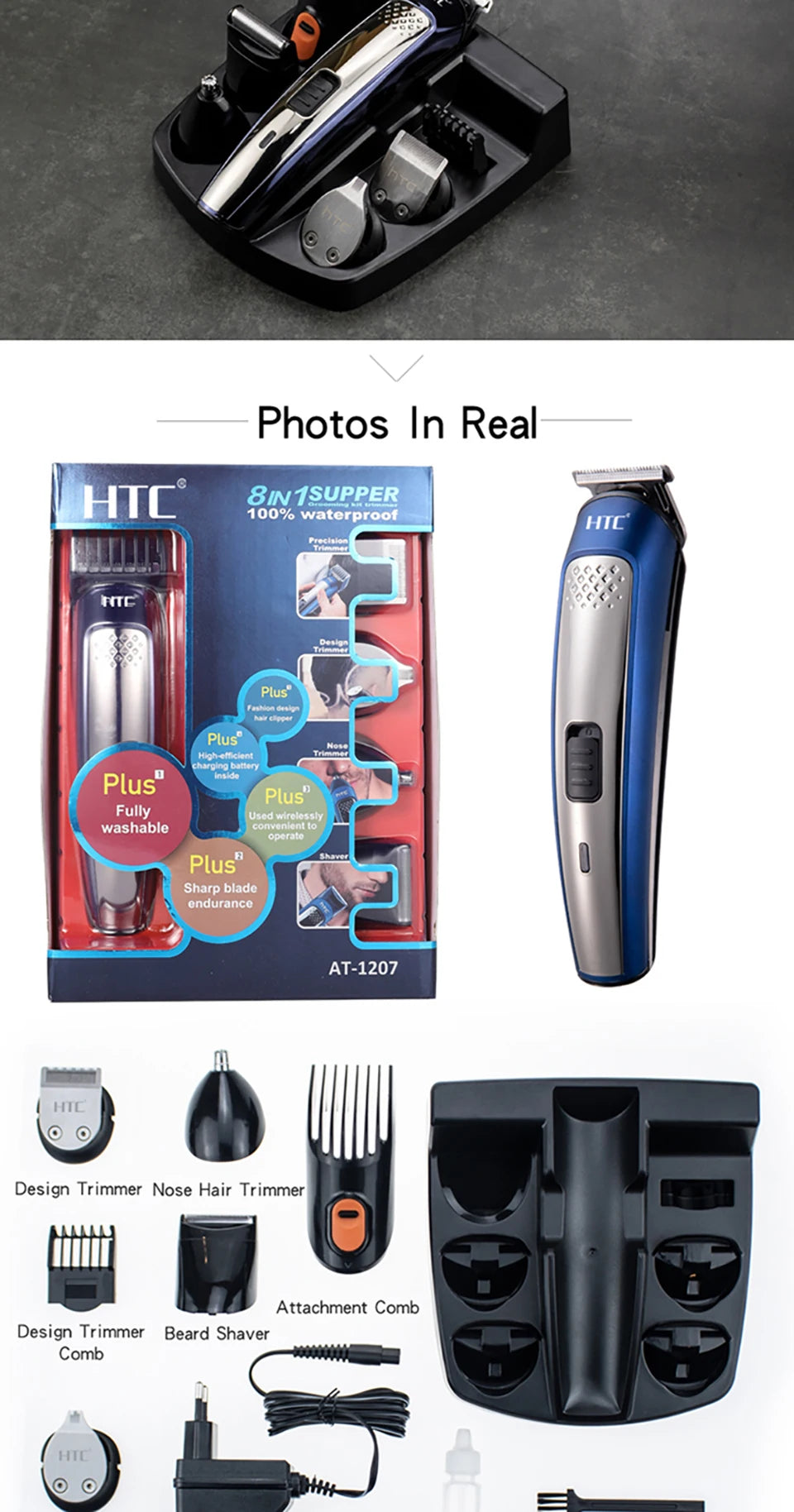 Htc Usb 5 In 1 Multi-Functional Groom Kits