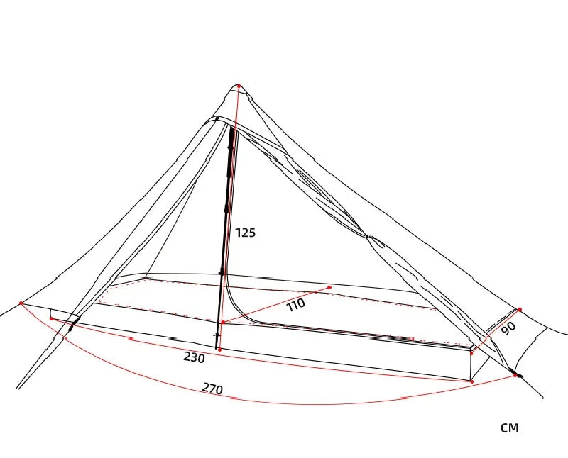 3F UL GEAR LanShan 1 pro 1 Person Outdoor Ultralight Camping Tent