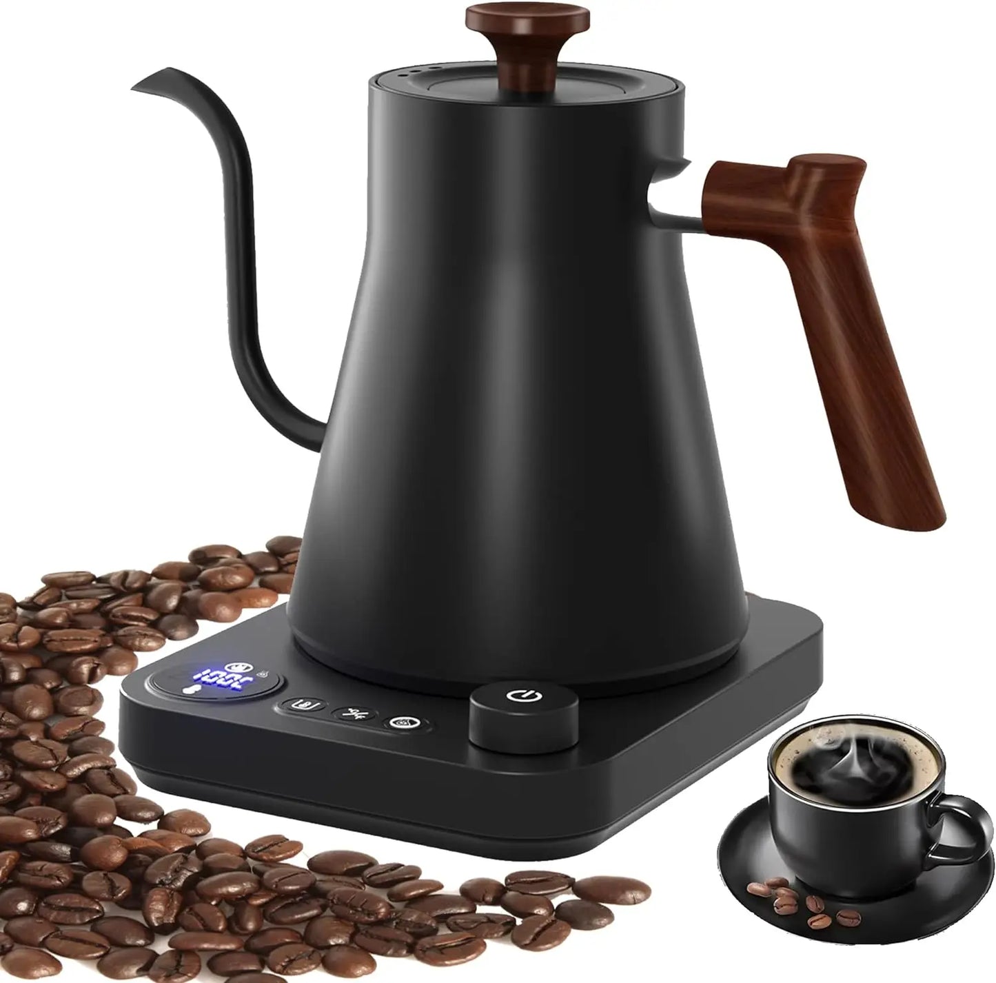 Electric Gooseneck Kettle 900ML Hand Brew Coffee Kettle