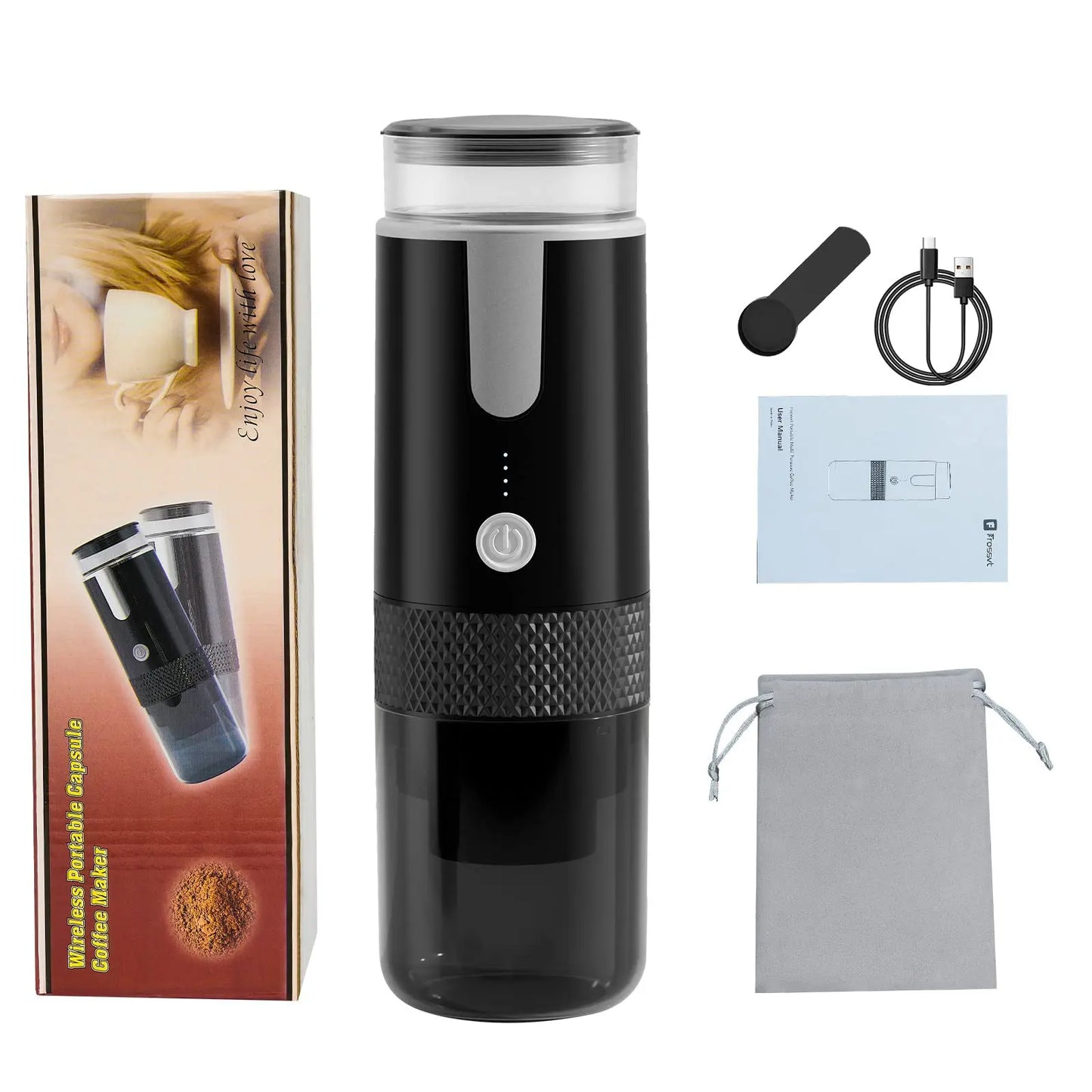 New Coffee Maker Electric Capsule Ground Coffee Brewer Portable