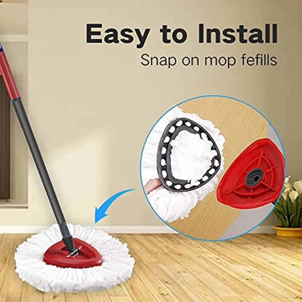 Swivel Mop Accessory, Arbitrarily Selectable 1 Base/1 Handle