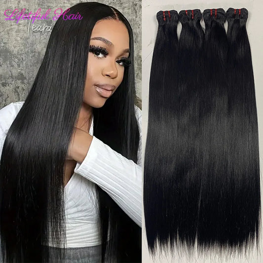 15A Double Drawn Hair Bundles Straight Vietnamese Raw Hair Bundles