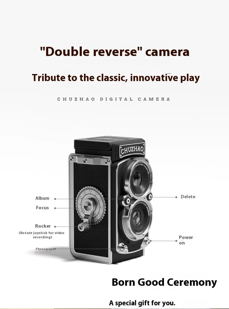 Ccd Retro Dual Reflex Camera