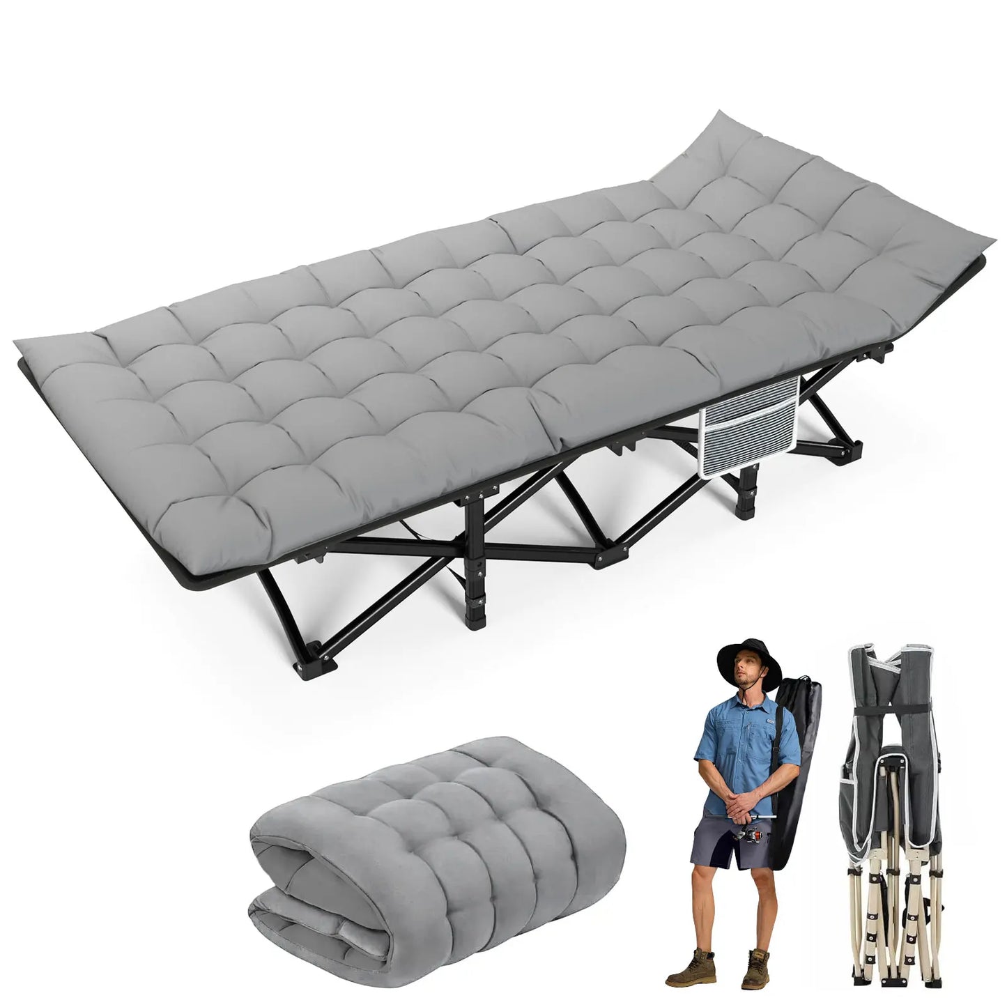 Portable Heavy Duty Outdoor Camping Bed for Adults