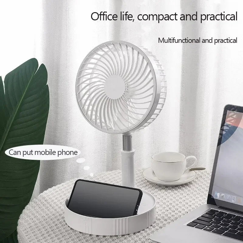 7200mAh USB Rechargeable Portable Folding Fan