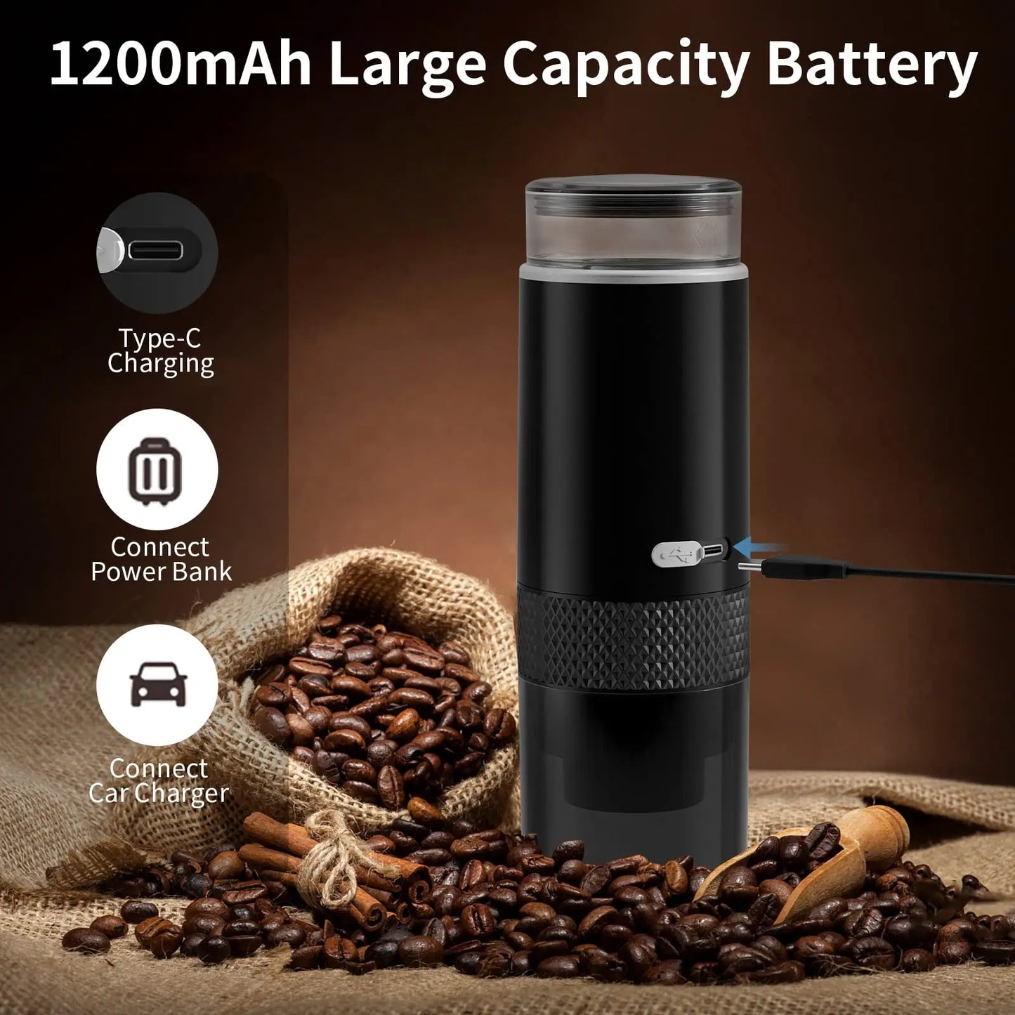 New Coffee Maker Electric Capsule Ground Coffee Brewer Portable