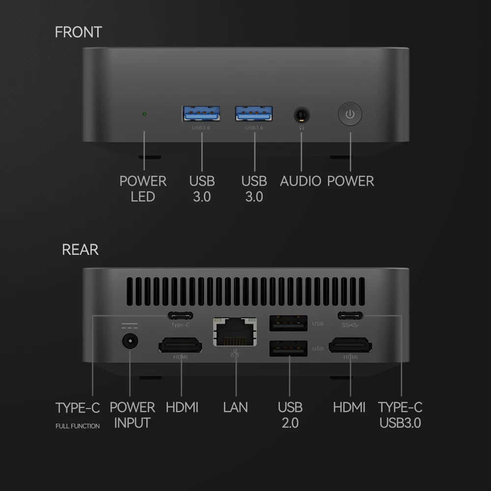 Mini PC Windows 11 Pro Intel Core i9 8950HK N5095A Desktop Pc