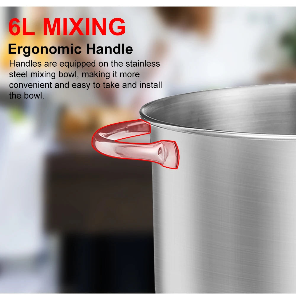 BioloMix 6L Kitchen Food Stand Mixer