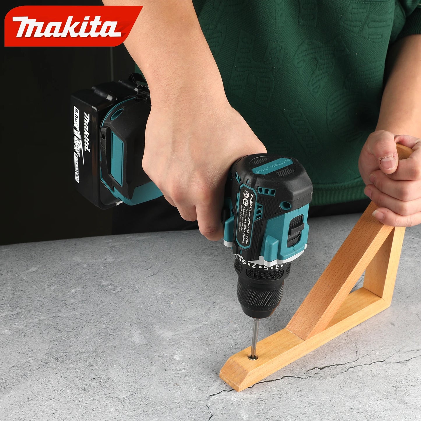 Makita DDF487-10 Cordless Driver Drill 18V LXT Brushless Motor