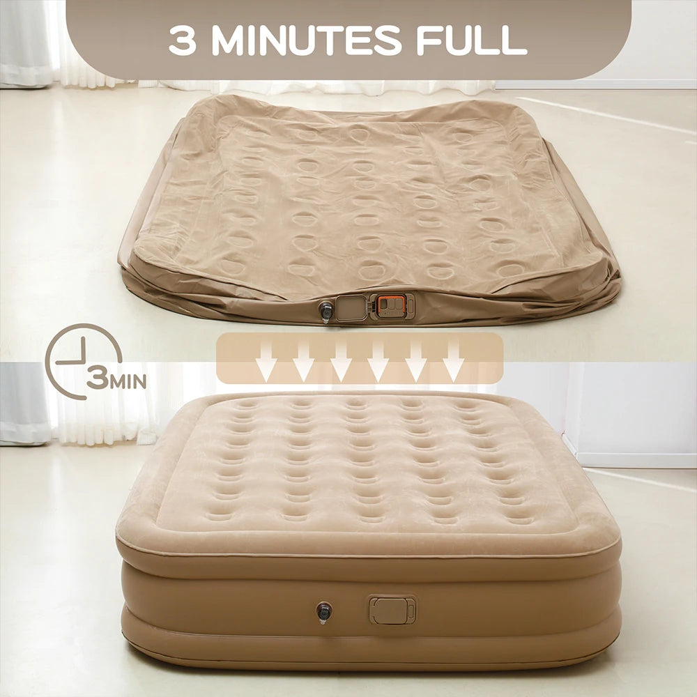 Air Mattress Camping Inflatable Bed Lazy Interior