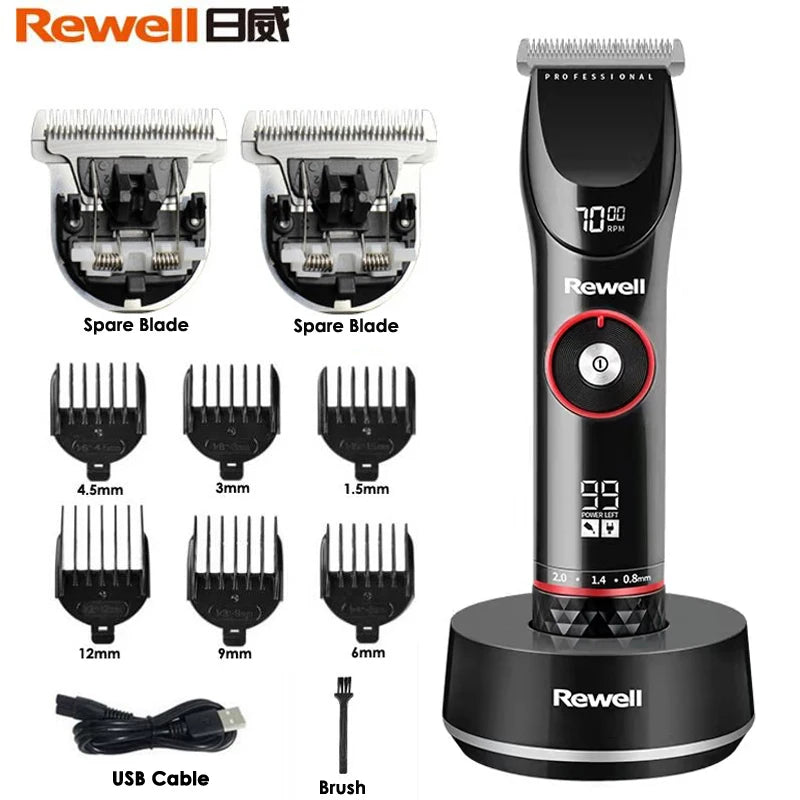 Rewell F29 Hair Clipper Mens Beard Face Body Trimmer Professional Cordless