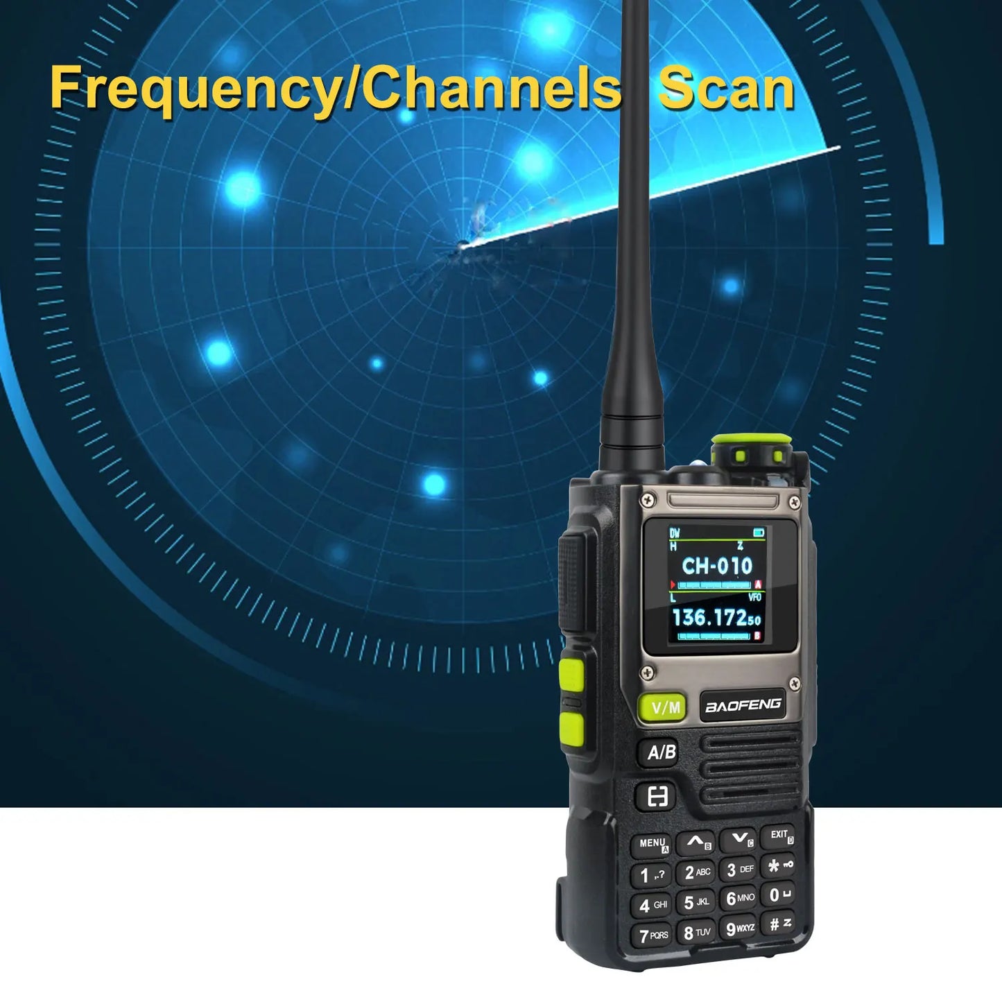 K61PRO Baofeng Air Band Walkie Talkie 65-600MHz