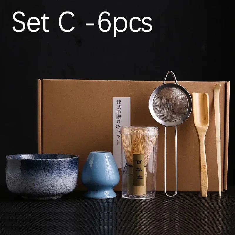 4/6/7PCS Japanese Matcha Blender Set