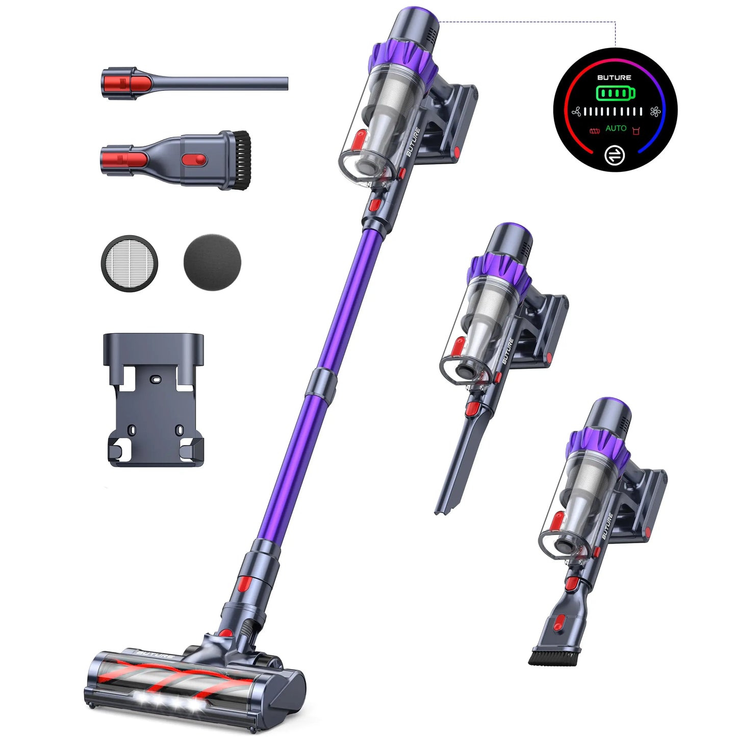 BUTURE 48Kpa 500W Handheld Cordless Vacuum Cleaner