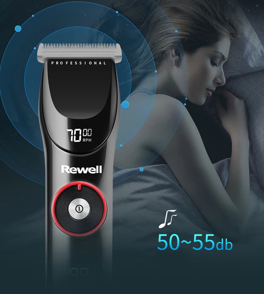 Rewell F29 Hair Clipper Mens Beard Face Body Trimmer Professional Cordless