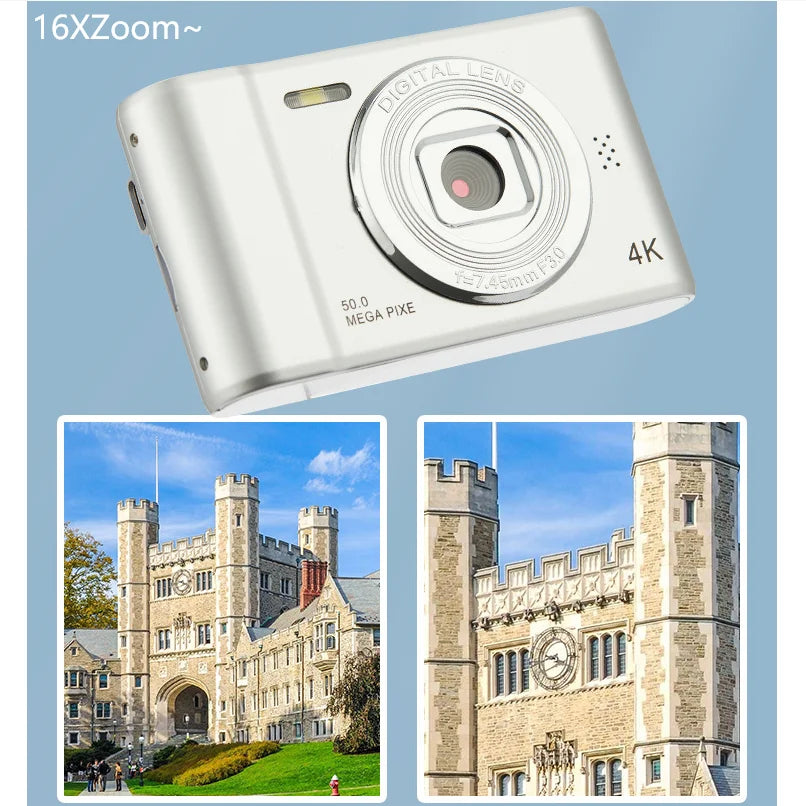 4K Digital Camera Travel Selfie Camara 50 Megapixels HD