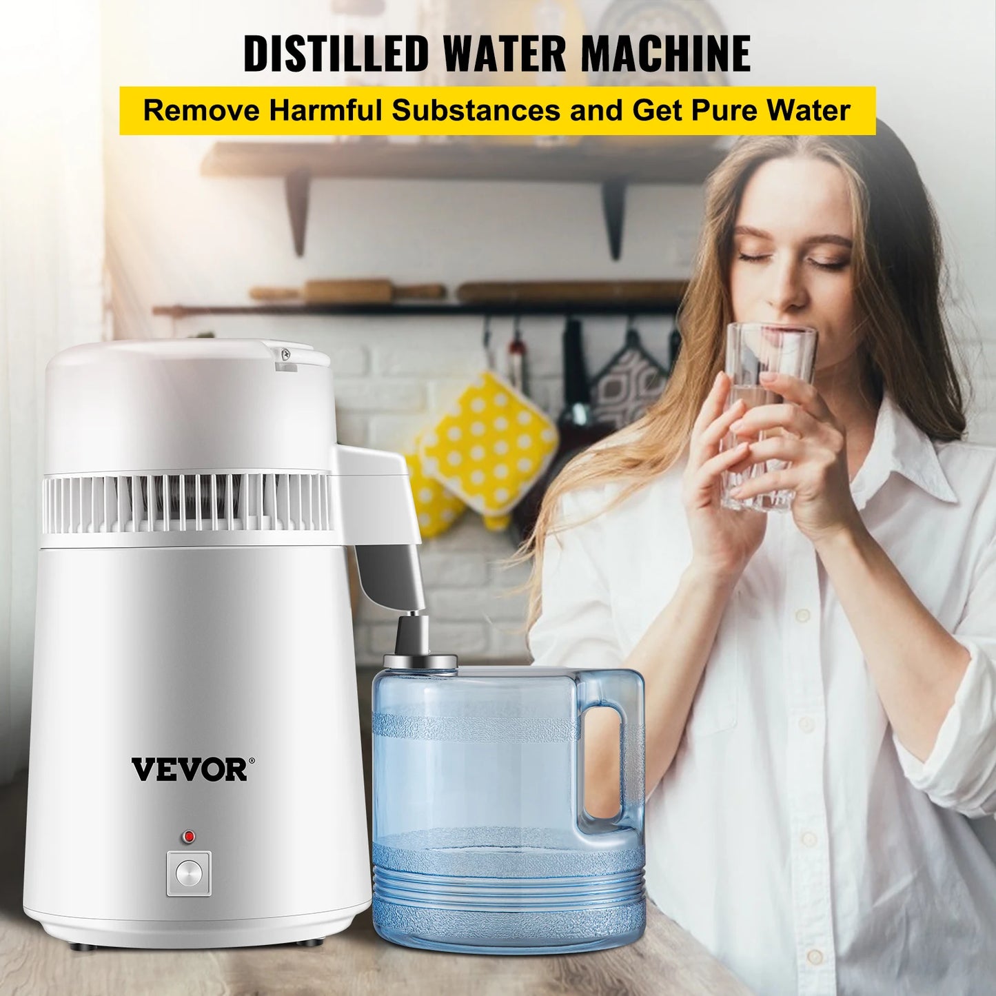 VEVOR Water Distiller 4L Inner Stainless Steel