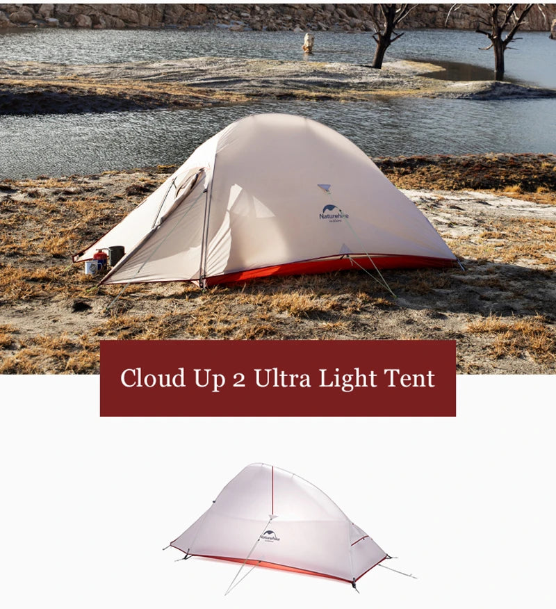 Nature Hike Outdoor Tent 3 Person 210T/ 20D Silicone Fabric Double-layer