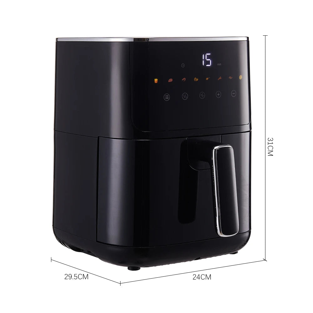 KOMORE 4.7L Air Fryer with Smart Touch Display 60 Minutes Timer