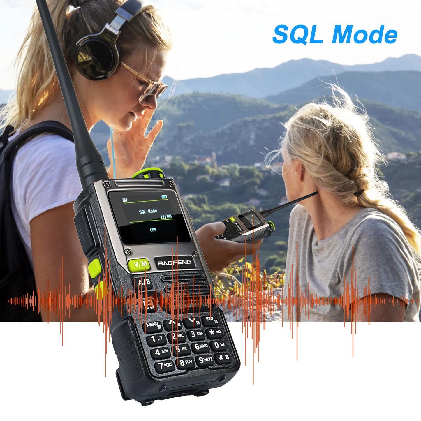 K61PRO Baofeng Air Band Walkie Talkie 65-600MHz