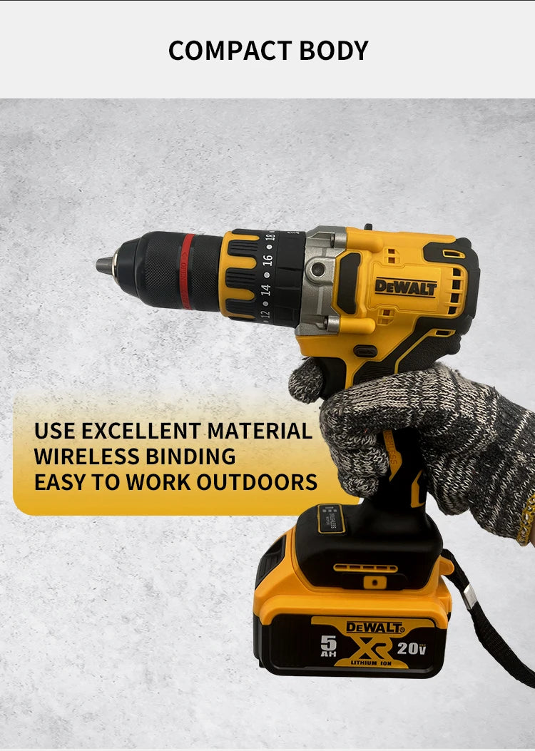 Dewalt DCD791 Compact Brushless Electric Drill Screwdriver