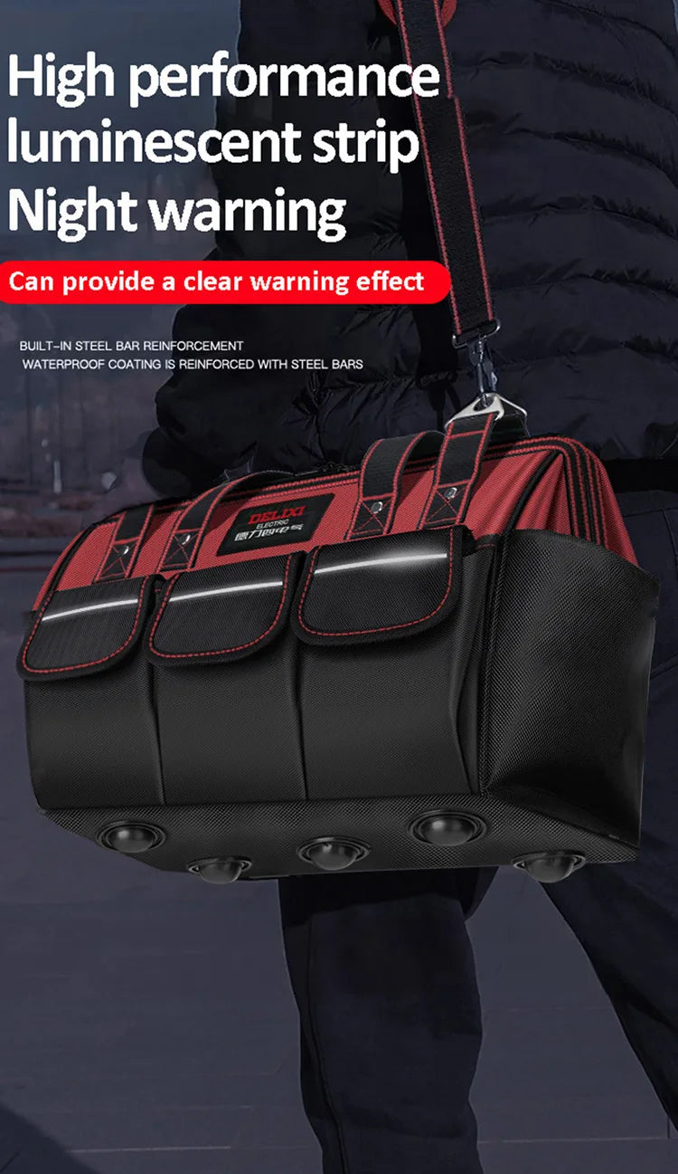 DELIXI ELECTRIC Tool Bag,Multifunctional Waterproof Bag