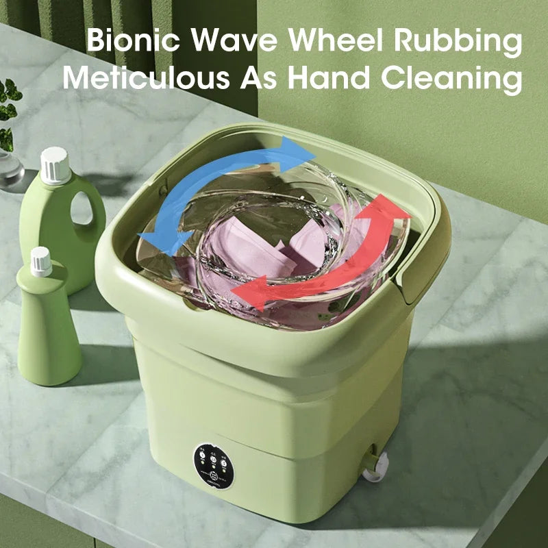 Folding Mini Washing Machine Clean Bucket