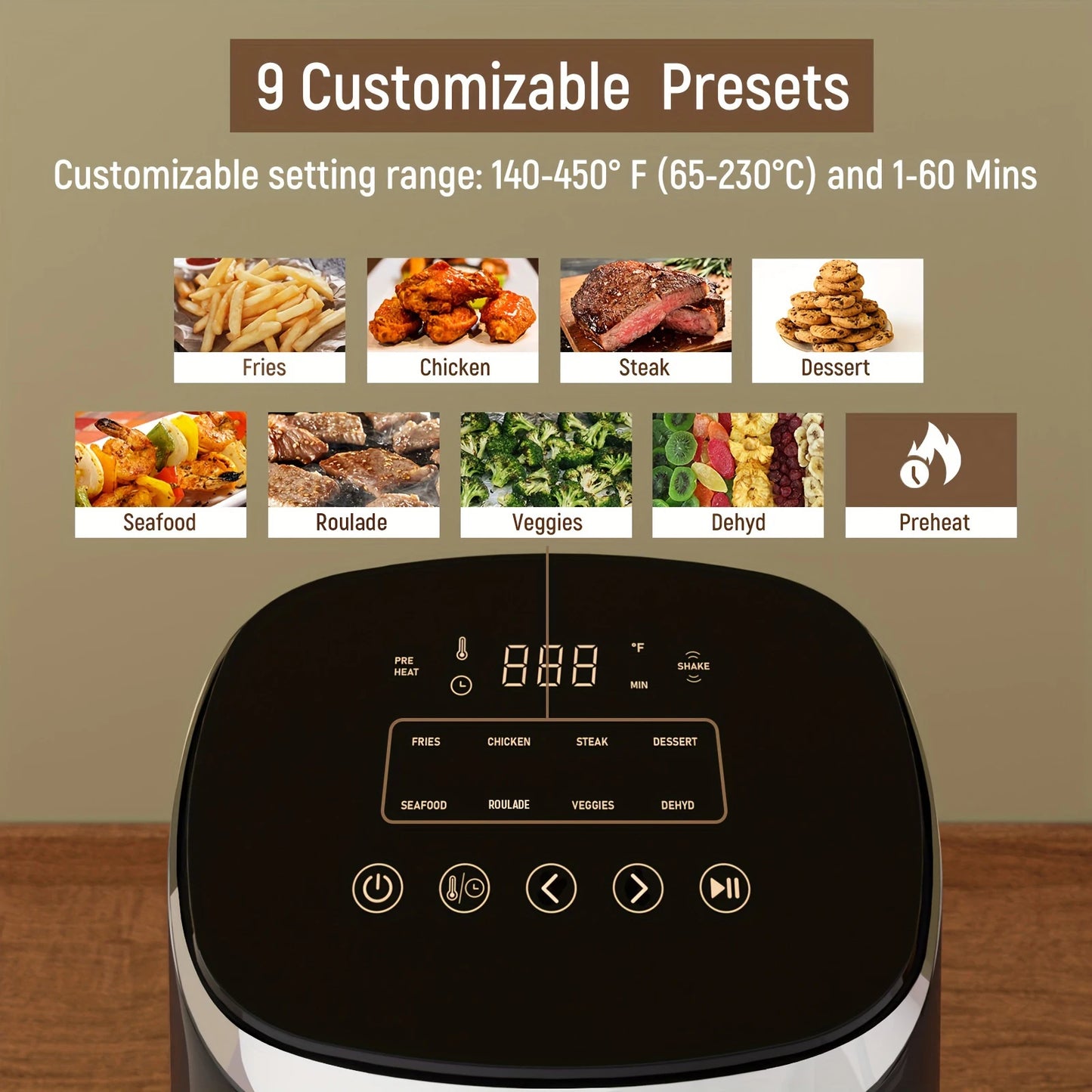 Air Fryer, Fabuletta 4.2QT Air Fryer Oven