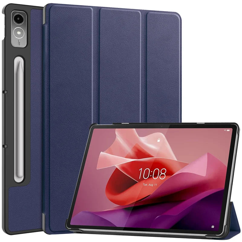 For Lenovo Tab P12 Case 12.7 inch 2023 Tri-Folding Stand