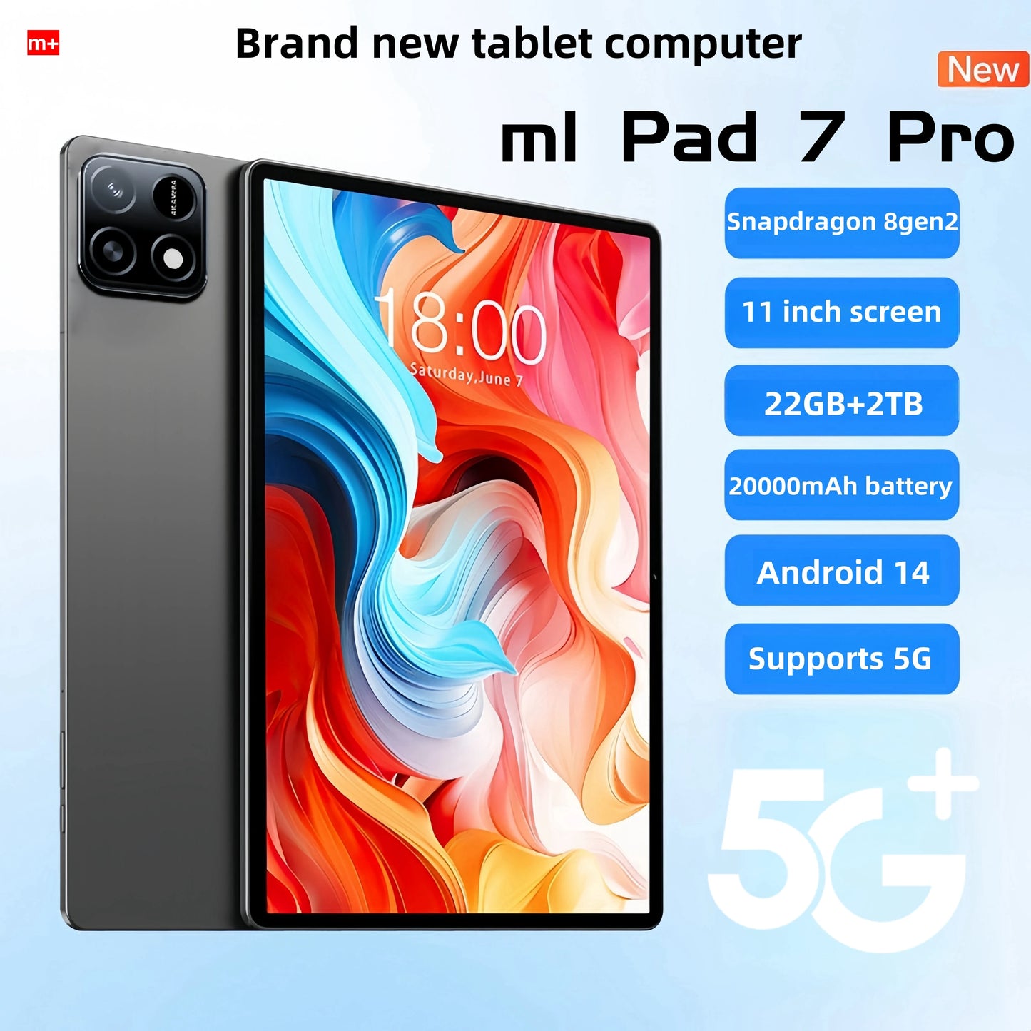 2025 NEW Original Pad 7 Pro 11inch Tablet Android 14 22GB+2TB