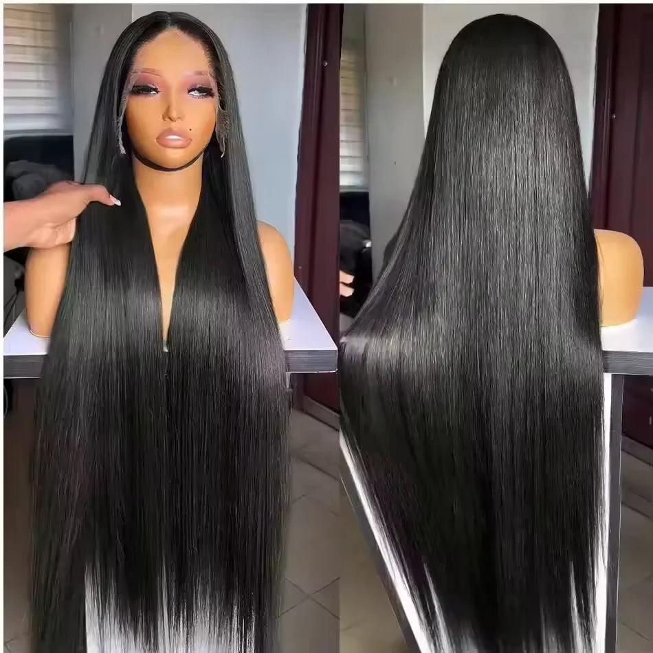 250 Density Lace Frontal Wig Brazilian Straight Human Hair Wig