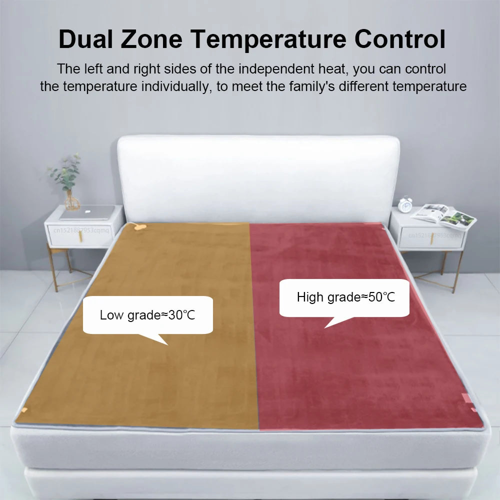 Electric Heated Mattress Pad with Automatic Thermostat