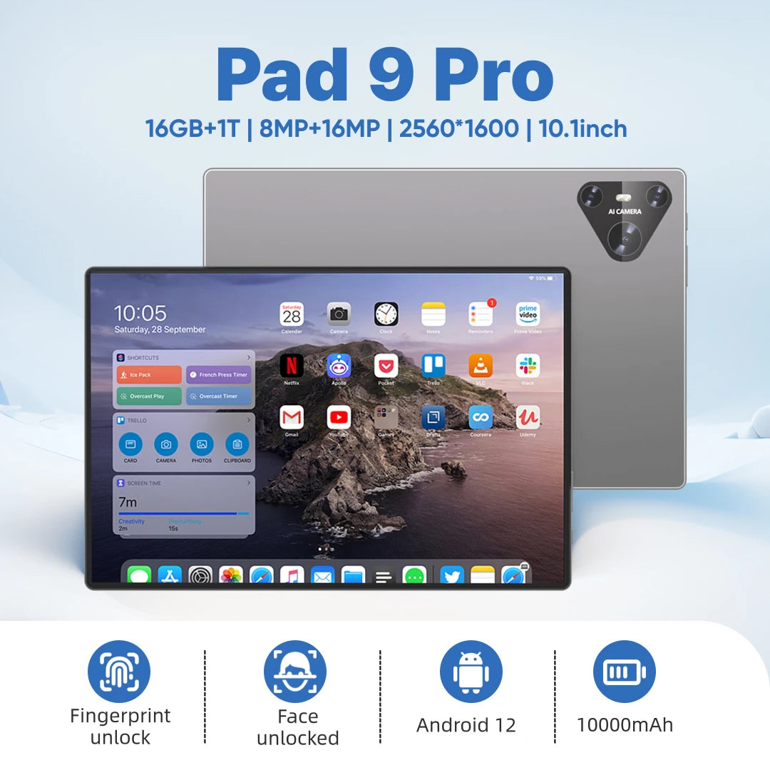 Original Tablet Pad 9 Pro 10.1 inch Android