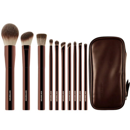 2024New 10Brushes Set Blusher Powder Eyeshadow Foundation Brush luxury Vegan