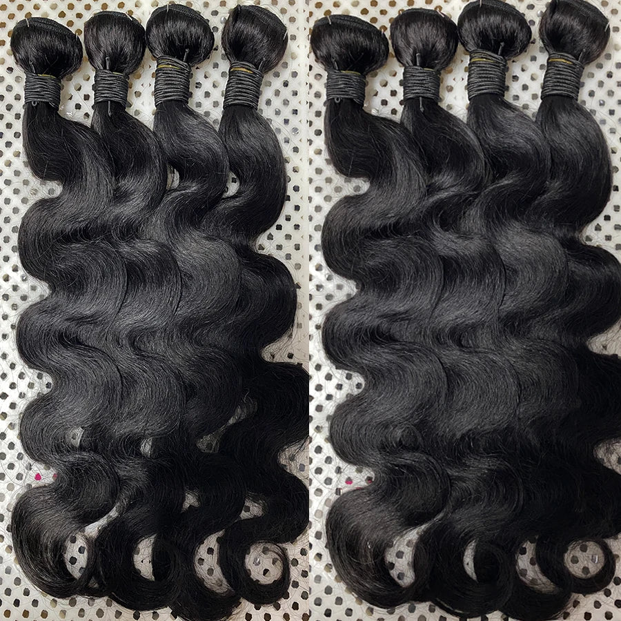 24 Inch Body Wave Bundles with Closure Brazilian Hair Weave