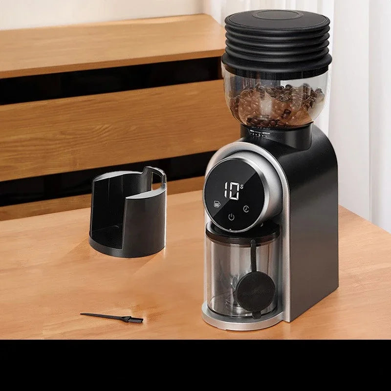 Italian Coffee Bean Grinder Adjustable Coarseness Smart Screen