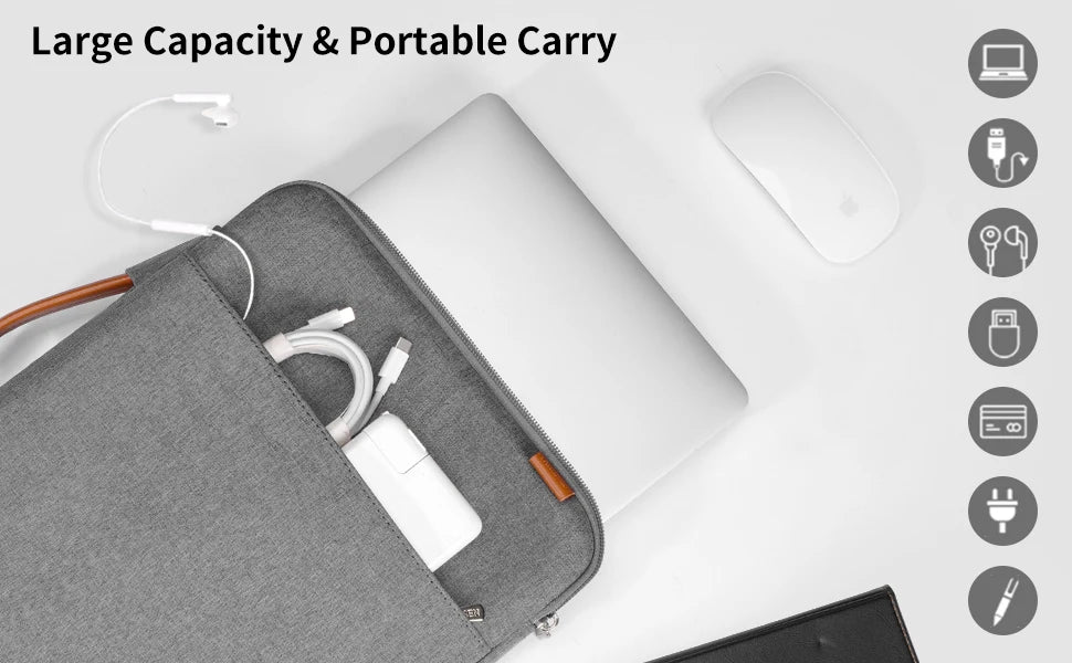 Laptop Case 12 13 15.4 15.6 inch Carrying Sleeve For Macbook Air