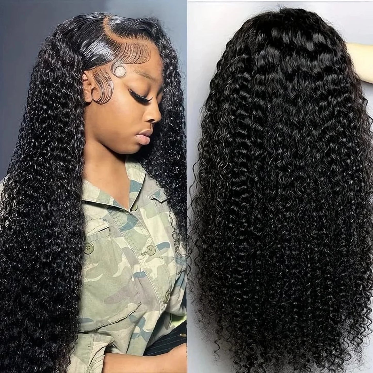 13x6 HD Lace Wig Bleached Hair Knots Deep Wave Human Hair Wigs