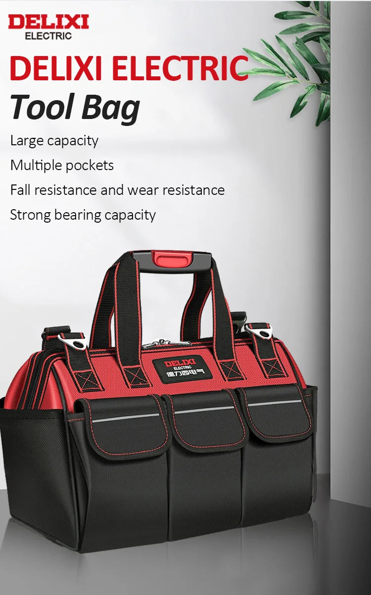 DELIXI ELECTRIC Tool Bag,Multifunctional Waterproof Bag