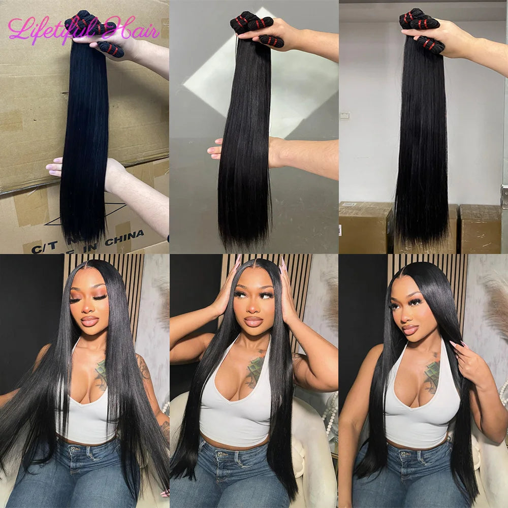 15A Double Drawn Hair Bundles Straight Vietnamese Raw Hair Bundles