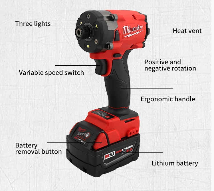 Milwaukee Brushless Impact Driver 300NM