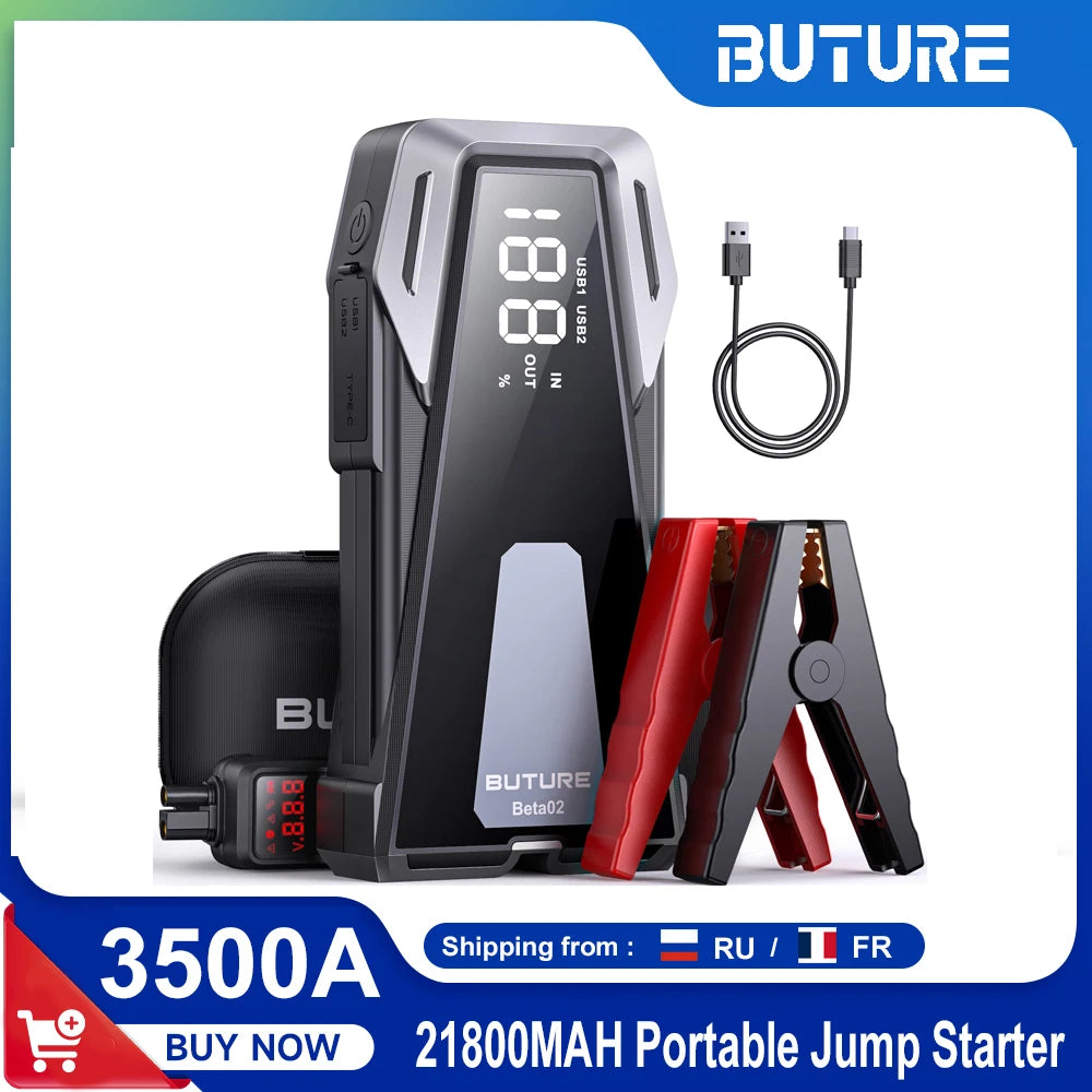 BUTURE Car Jump Starter 2500A