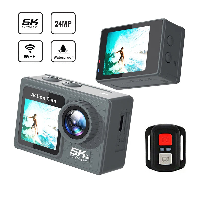 CERASTES Action Camera 5K/4K 60FPS WiFi