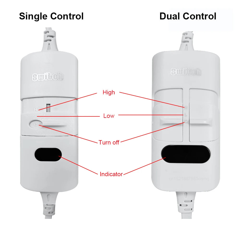 Electric Heated Mattress Pad with Automatic Thermostat