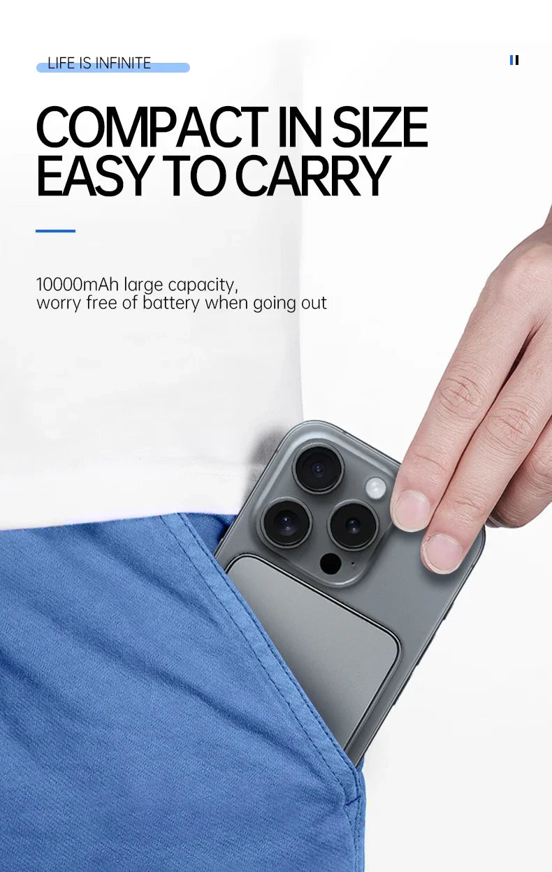 Xiaomi 10000mAh Thin Magnetic Wireless Power Bank PD25W