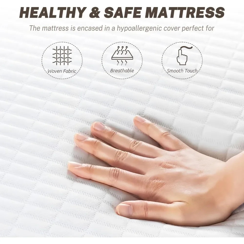 Full Size Mattress for Pressure Relief & Cooler Sleep