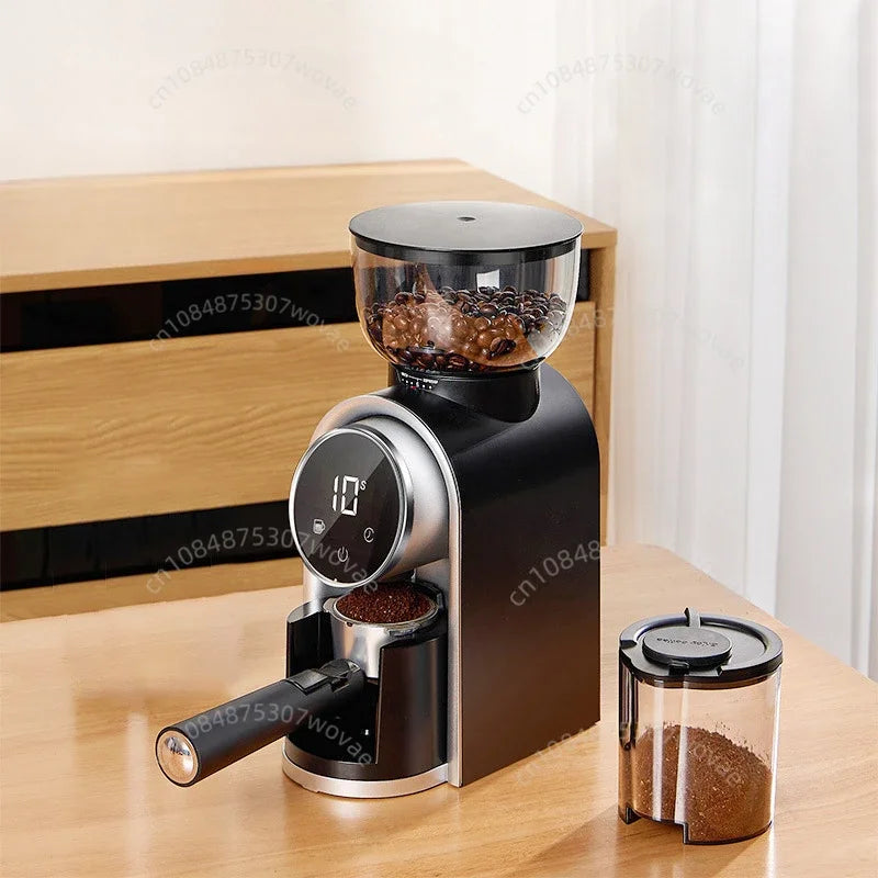 Italian Coffee Bean Grinder Adjustable Coarseness Smart Screen